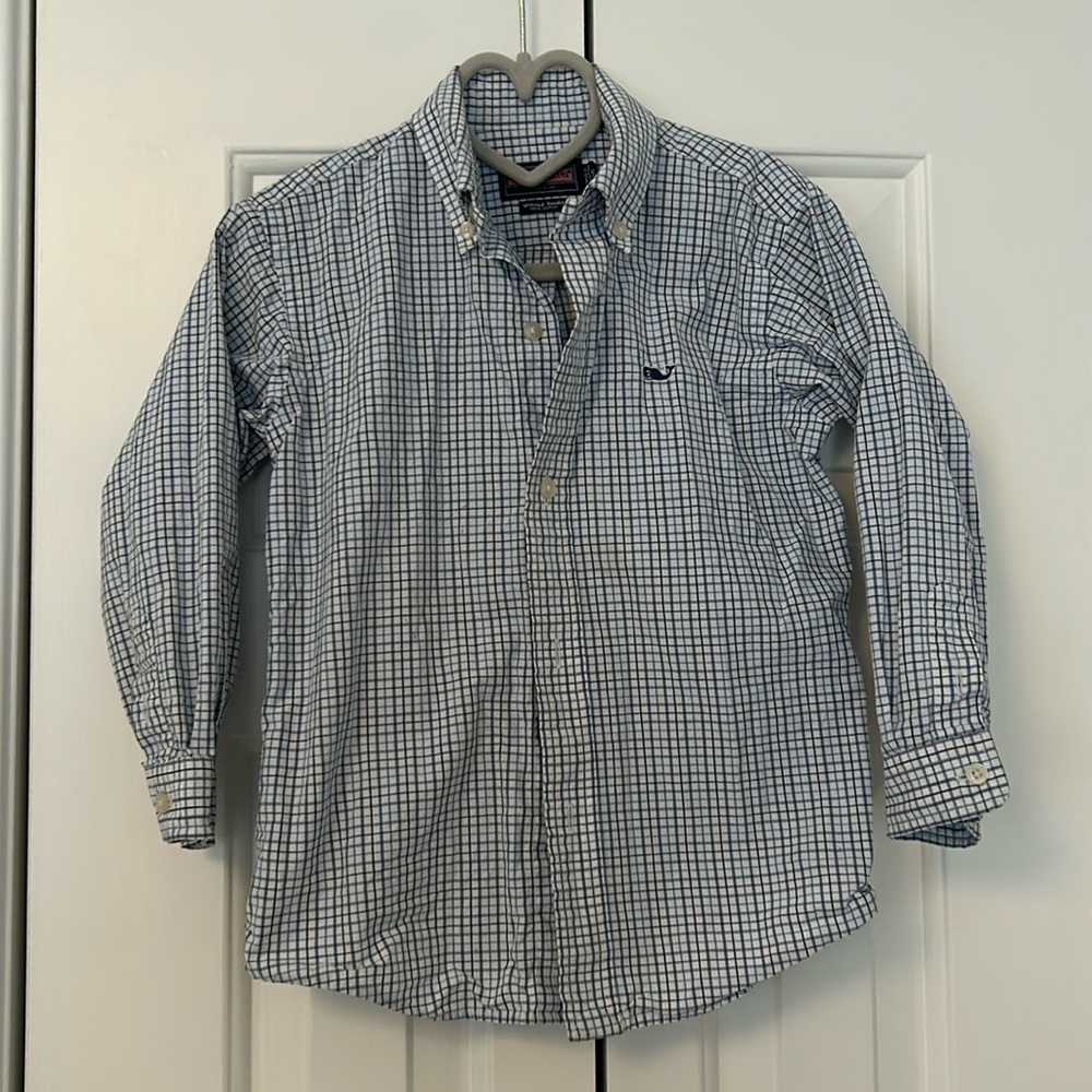 Vineyard Vines Whale Collared Shirt size 5